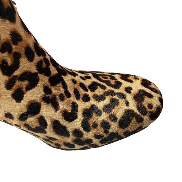 SAM Edelman Corra leopard stacked heel bootie - Picture 3 of 11